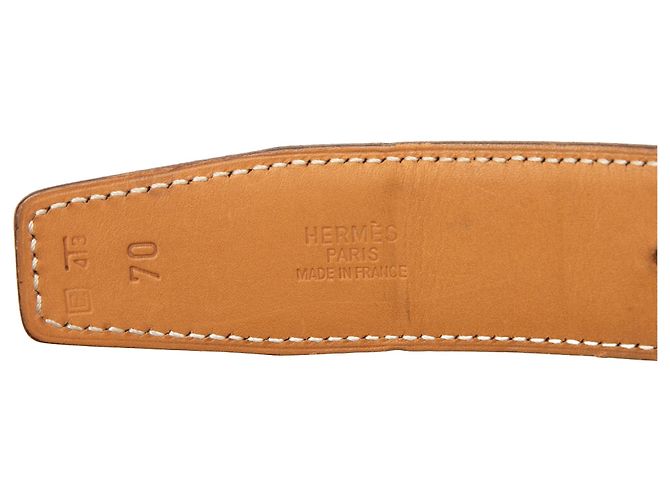 Cinturón reversible Hermès Black Box Calf Constance H Negro - vista 5