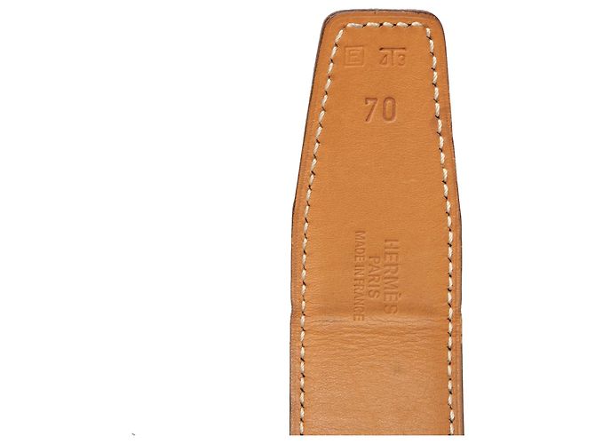 Cinturón reversible Hermès Black Box Calf Constance H Negro - vista 6