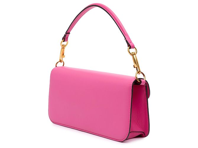 Borsa Valentino Pink Medium Calfskin VLogo Loco Rosa - vista 2