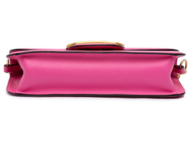 Borsa Valentino Pink Medium Calfskin VLogo Loco Rosa - vista 3