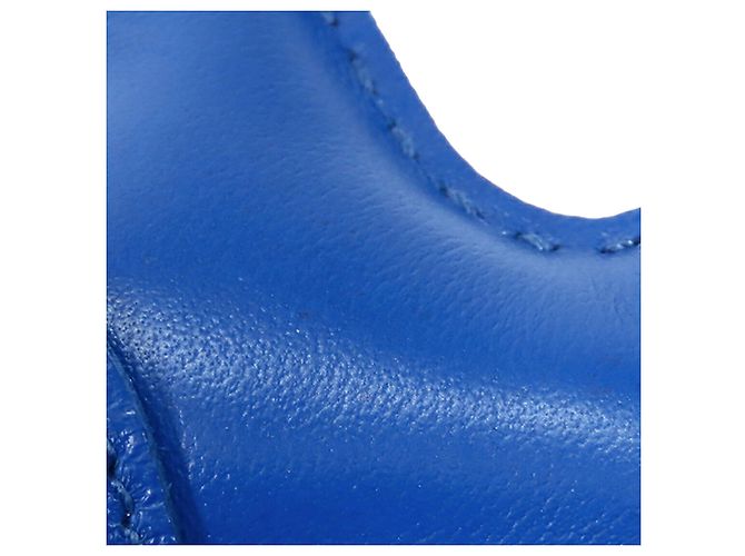 Charm per borsa Hermès Blue Milo in agnello Grigri Rodeo PM - vista 8