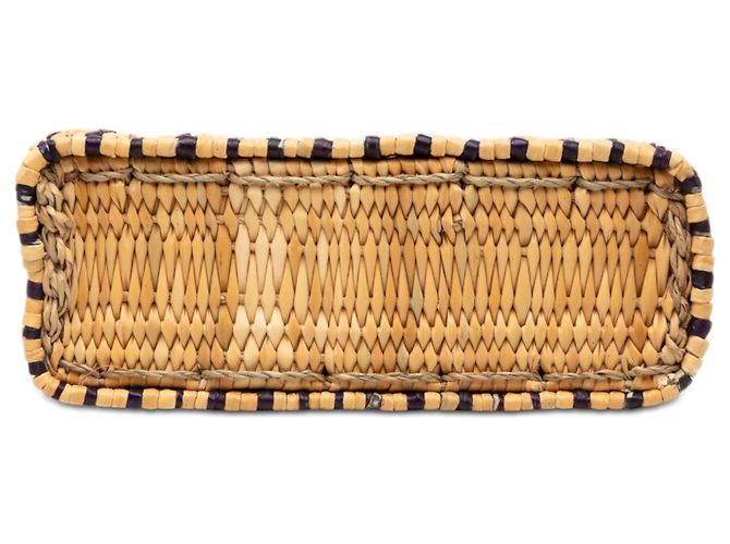 LOEWE Paulas Ibiza Small Raphia Anagram Square Basket Tote in Beige - Ansicht 3
