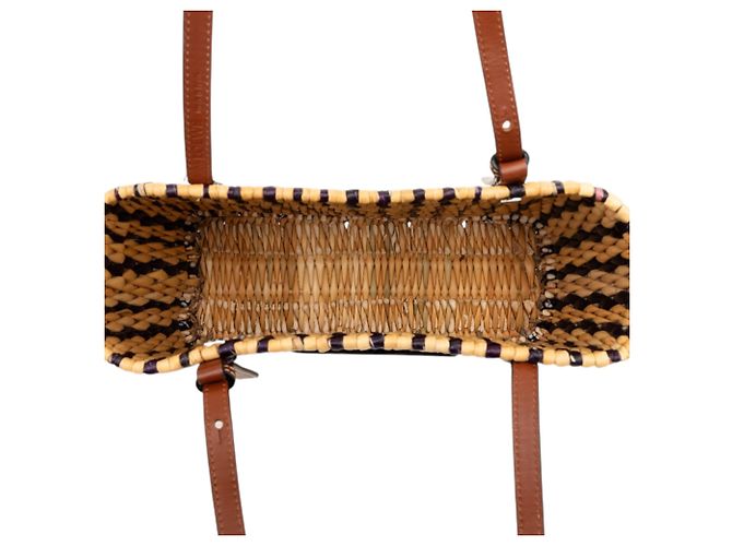 LOEWE Paulas Ibiza Small Raphia Anagram Square Basket Tote in Beige - Ansicht 4