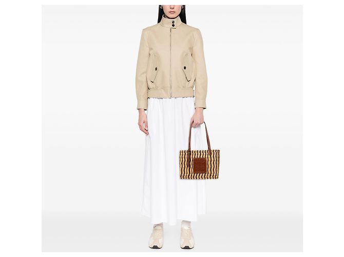 LOEWE Paulas Ibiza Small Raphia Anagram Square Basket Tote in Beige - Ansicht 7