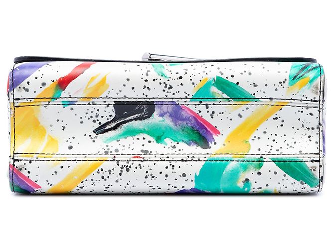 Louis Vuitton Twist MM en cuero blanco con estampado Splash - vista 3