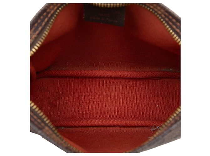 Louis Vuitton Marrone Damier Ebene Trousse Pochette - vista 4