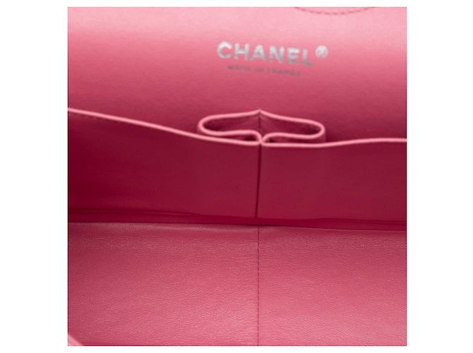Chanel Pink Jumbo Classic Lambskin Double Flap Rosa - vista 4