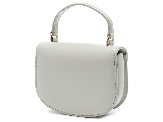 Céline Celine Besace Clea Gray Mini Shiny Calfskin Satchel Braun Grau - Ansicht 2