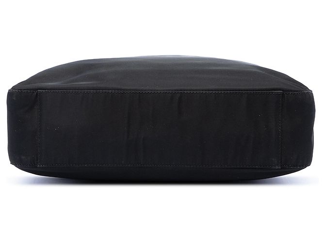Borsa Prada Black Tessuto con manico in metallo Nero - vista 3