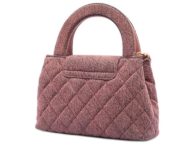 Borsa Chanel Pink Nano Washed Denim Kelly Shopper Rosa - vista 2