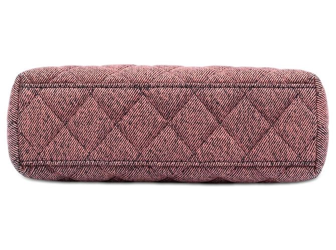 Borsa Chanel Pink Nano Washed Denim Kelly Shopper Rosa - vista 3