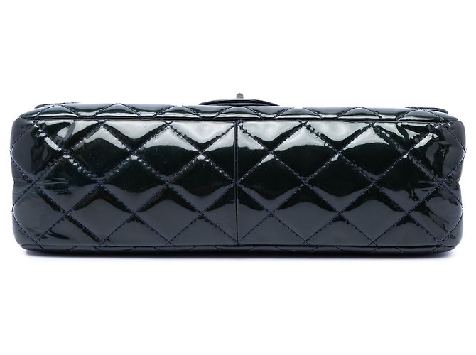 Chanel Blue Quilted Patent Reissue 2.55 Double Flap 227 Blu navy - vista 3