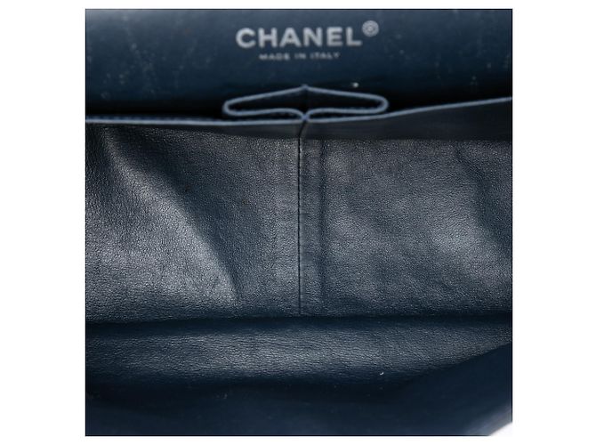 Chanel Blue Quilted Patent Reissue 2.55 Double Flap 227 Blu navy - vista 4