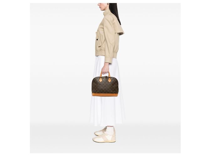 Louis Vuitton Marrone Monogram Alma PM - vista 7
