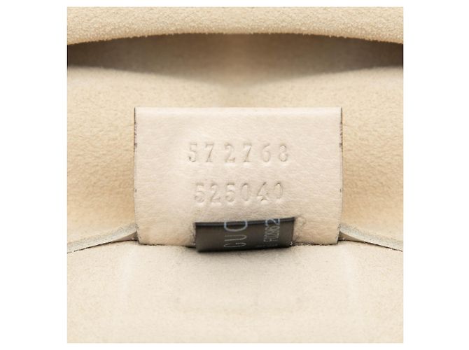Tote Gucci in pelle di vitello marrone con logo Beige - vista 6