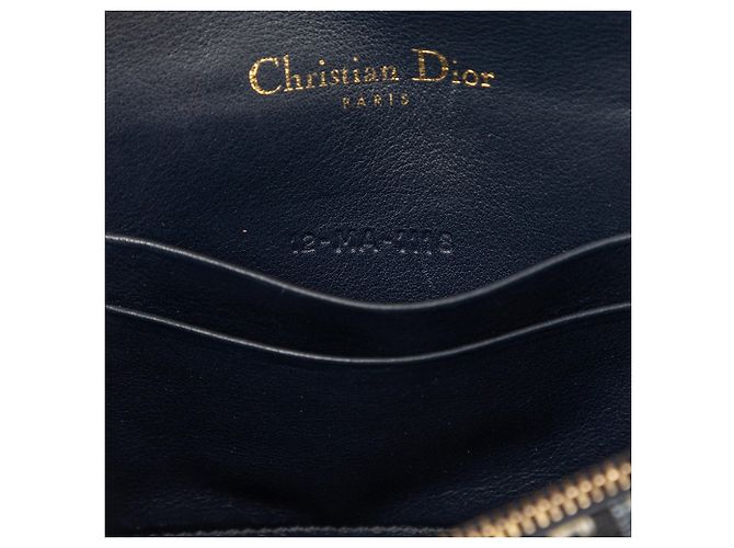 Dior Saddle Gürteltasche aus Blue Oblique Canvas Blau Marineblau - Ansicht 6
