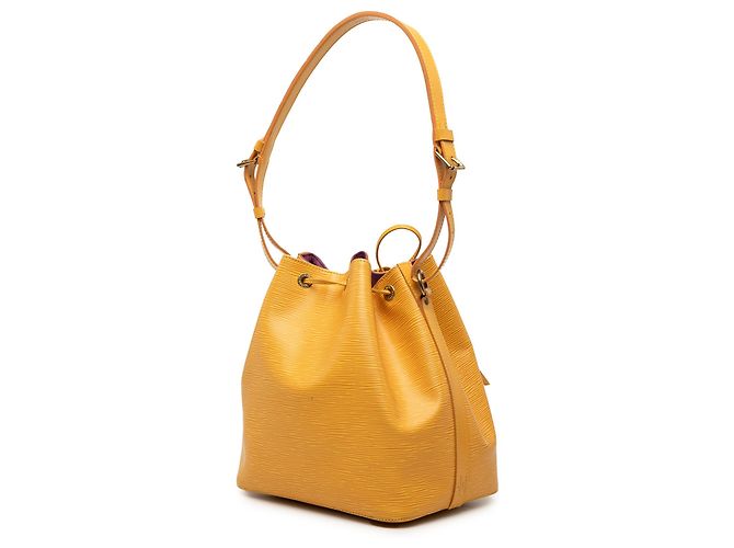 Louis Vuitton Petit Noe en cuero Epi amarillo - vista 2