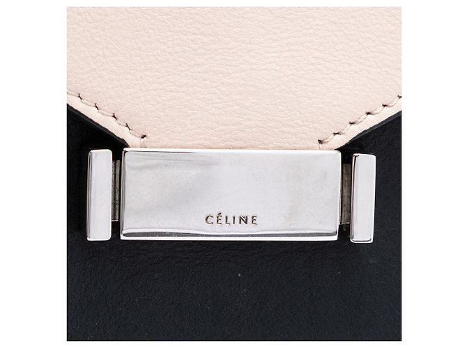 Diamond Céline Clutch Celine in pelle di vitello rosa e crine di cavallo con diamanti - vista 5