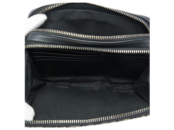 Oblique Pochette con zip in tela blu obliqua Dior con tracolla Blu navy - vista 4
