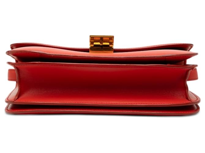 Céline Celine Orange Medium Calfskin Classic Box Rosso Arancione - vista 3