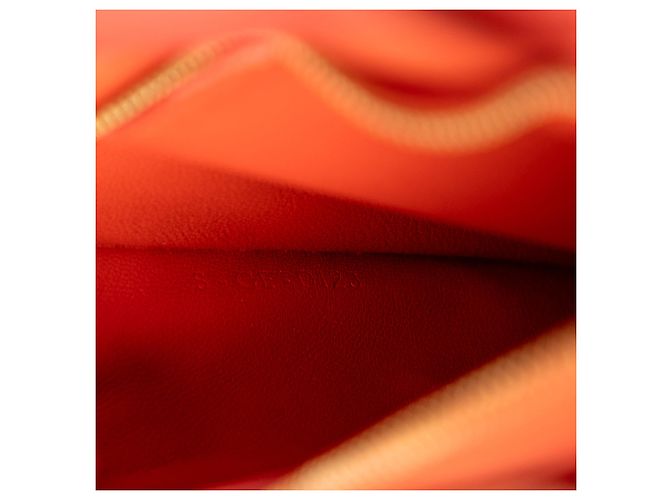 Céline Celine Orange Medium Calfskin Classic Box Rosso Arancione - vista 6