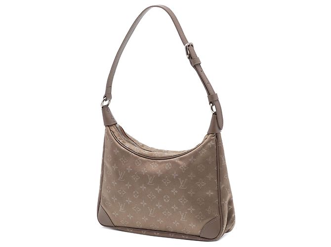 Louis Vuitton Brown Monogram Mini Satin Boulogne Marrone Marrone chiaro - vista 2
