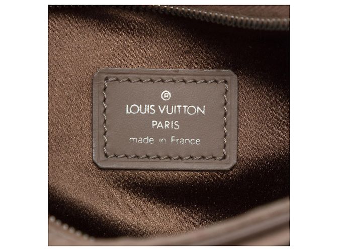 Louis Vuitton Brown Monogram Mini Satin Boulogne Marrone Marrone chiaro - vista 5