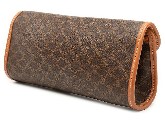 Céline Clutch de lona revestida Macadam marrón Celine Castaño - vista 2