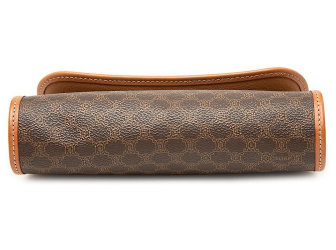 Céline Clutch de lona revestida Macadam marrón Celine Castaño - vista 3