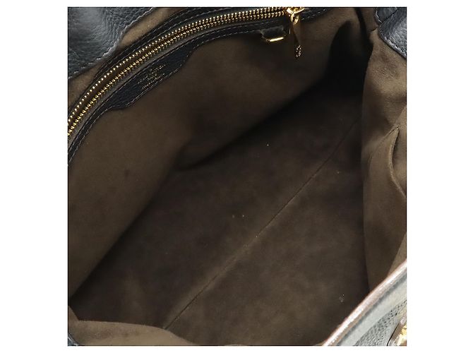 Louis Vuitton Black Monogram Mahina Cirrus PM Nero - vista 3