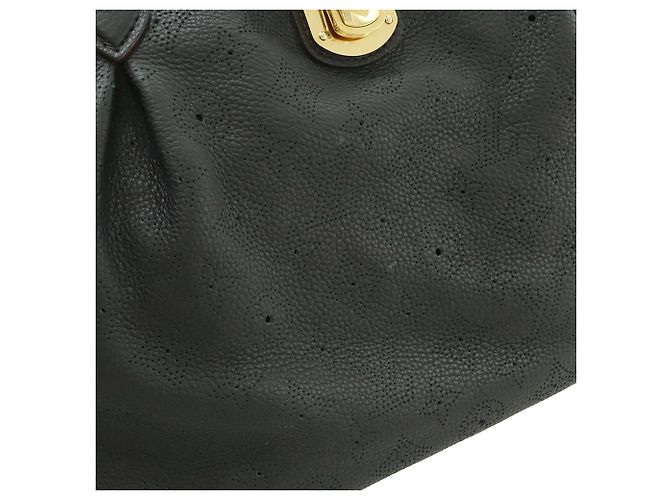 Louis Vuitton Black Monogram Mahina Cirrus PM Nero - vista 6