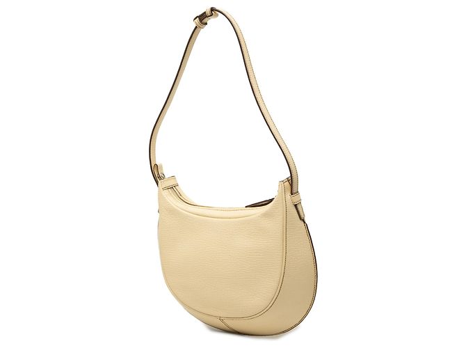 Borsa Hobo LOEWE in pelle bianca con logo in rilievo Bianco Crudo - vista 2
