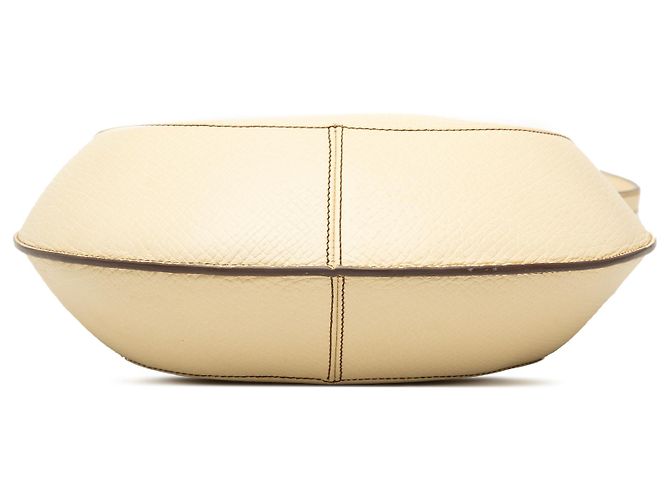 Borsa Hobo LOEWE in pelle bianca con logo in rilievo Bianco Crudo - vista 3