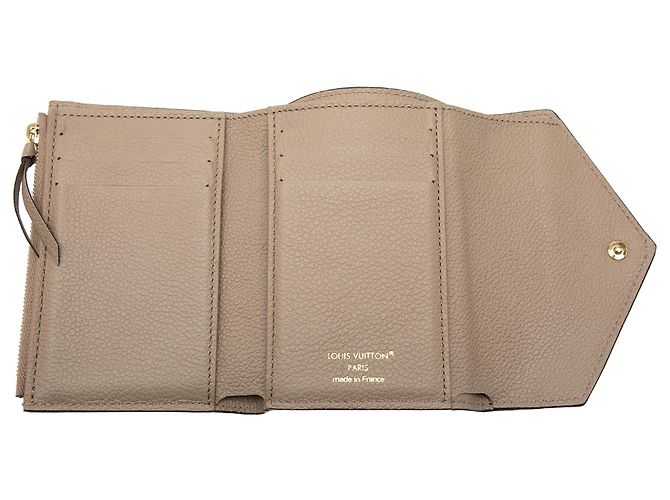 Portafoglio Louis Vuitton Beige Monogram Empreinte Giant Victorine - vista 4