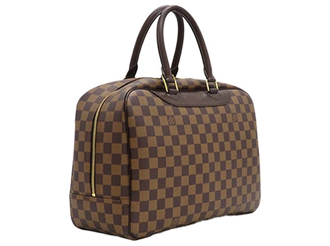 Louis Vuitton Marrone Damier Ebene Deauville - vista 2