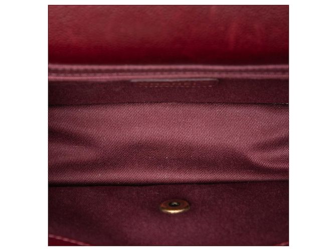 Chanel Red Paris Edinburgh Matelassé Caviar Retro Class Flap Rosso Bordò - vista 4