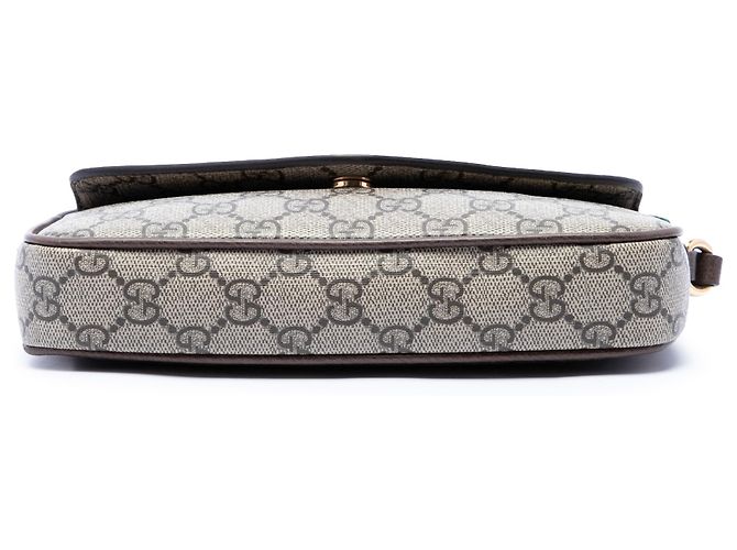 Pochette Crossbody Gucci Beige GG Supreme Web Ophidia - vista 3