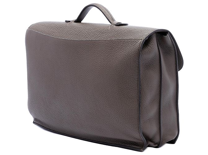 Hermès Sac A Depeches 38 em Togo Marrom Castanho escuro - vista 2