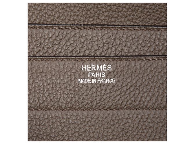 Hermès Sac A Depeches 38 em Togo Marrom Castanho escuro - vista 5