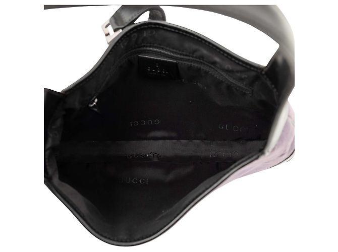 Borsa a tracolla Jackie in velluto viola Gucci Porpora - vista 4