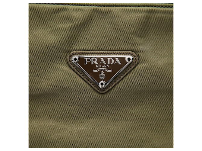 Tote Prada Green Tessuto Verde Verde oliva - vista 5