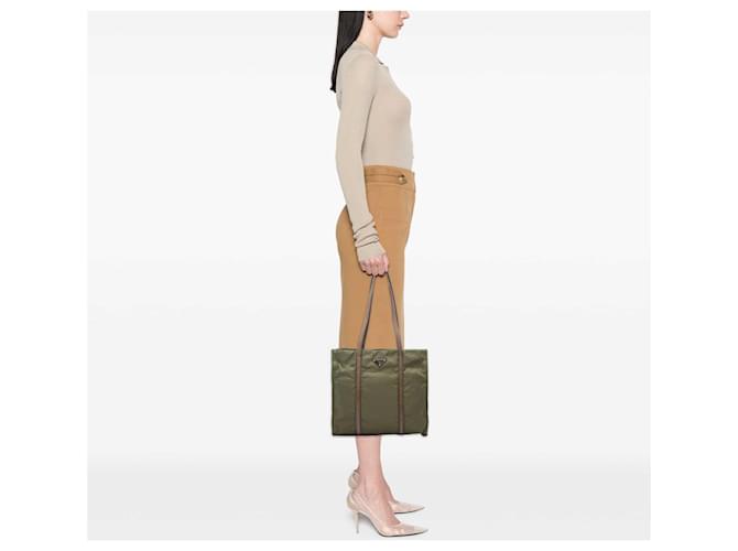 Tote Prada Green Tessuto Verde Verde oliva - vista 6