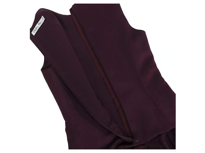 Vestido sin mangas Christian Dior con apliques florales - vista 11