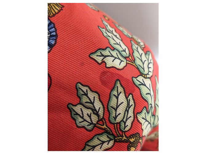 Carré Hermès Liberté Égalité Fraternité Foulard Seta 90cm Nero Bianco Rosso Blu Gold hardware - vista 8