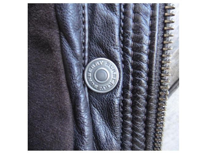 Burberry Blouson en cuir marron Garçon - vue 3