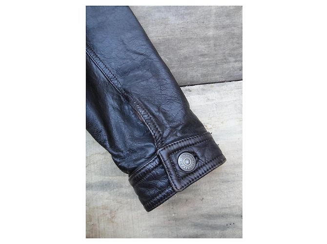 Burberry Blouson en cuir marron Garçon - vue 7