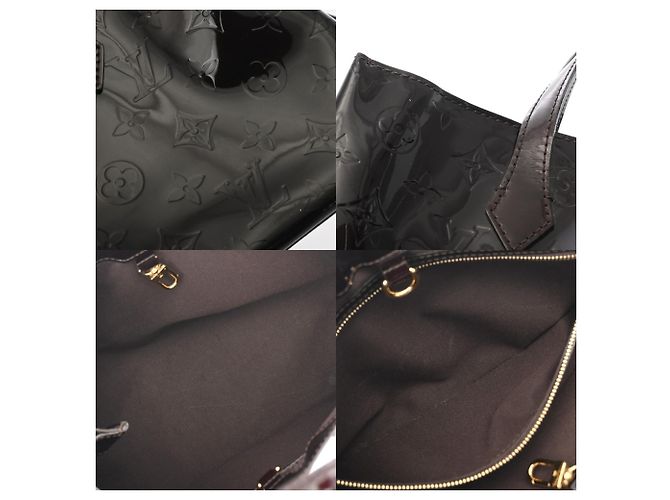 Borsa Louis Vuitton Monogram Vernis Wilshire PM Bordò - vista 10