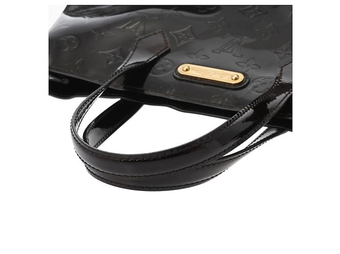 Borsa Louis Vuitton Monogram Vernis Wilshire PM Bordò - vista 4