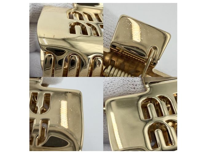 Clip per capelli Miu Miu in metallo - vista 6