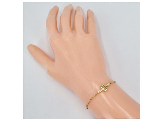 Bracciale charm Tiffany & Co. T TWO Giallo - vista 2